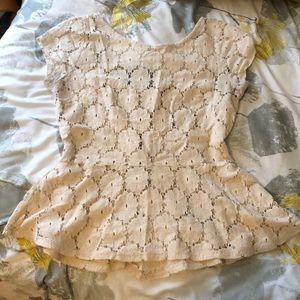 Lace Fit &Flare Shirt